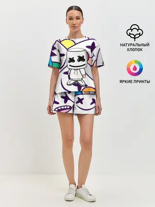 Женская пижама с шортами / MARSHMELLO