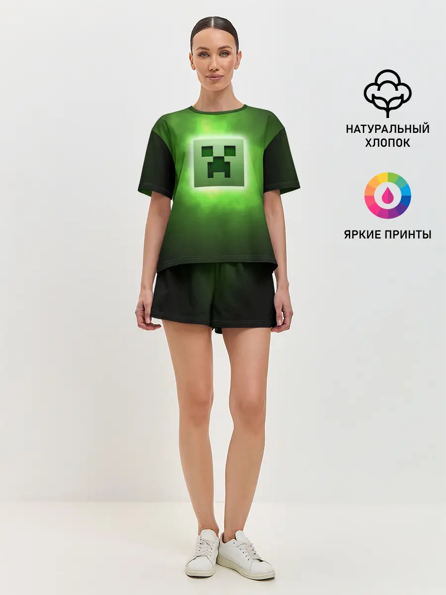 Женская пижама с шортами / MINECRAFT | МАЙНКРАФТ