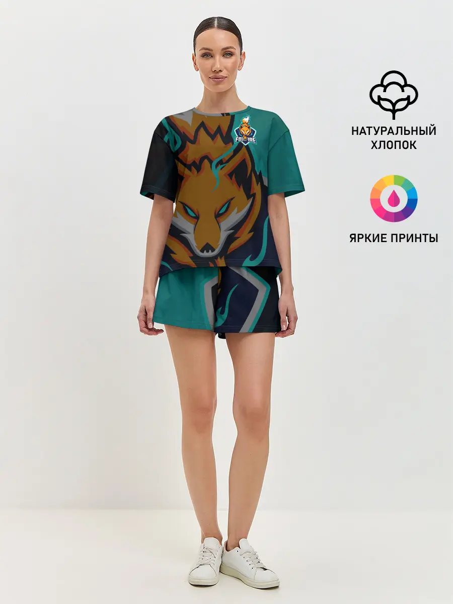 Женская пижама с шортами / Форма Foxfire