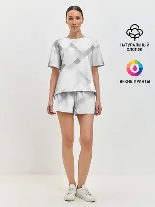 Женская пижама с шортами / Геометрическая Абстракция