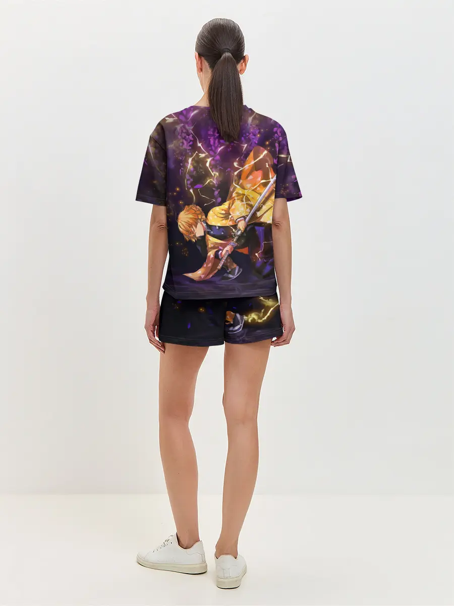 Женская пижама с шортами / Kimetsu no yaiba готовится