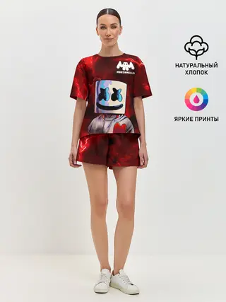 Женская пижама с шортами / MARSHMELLO