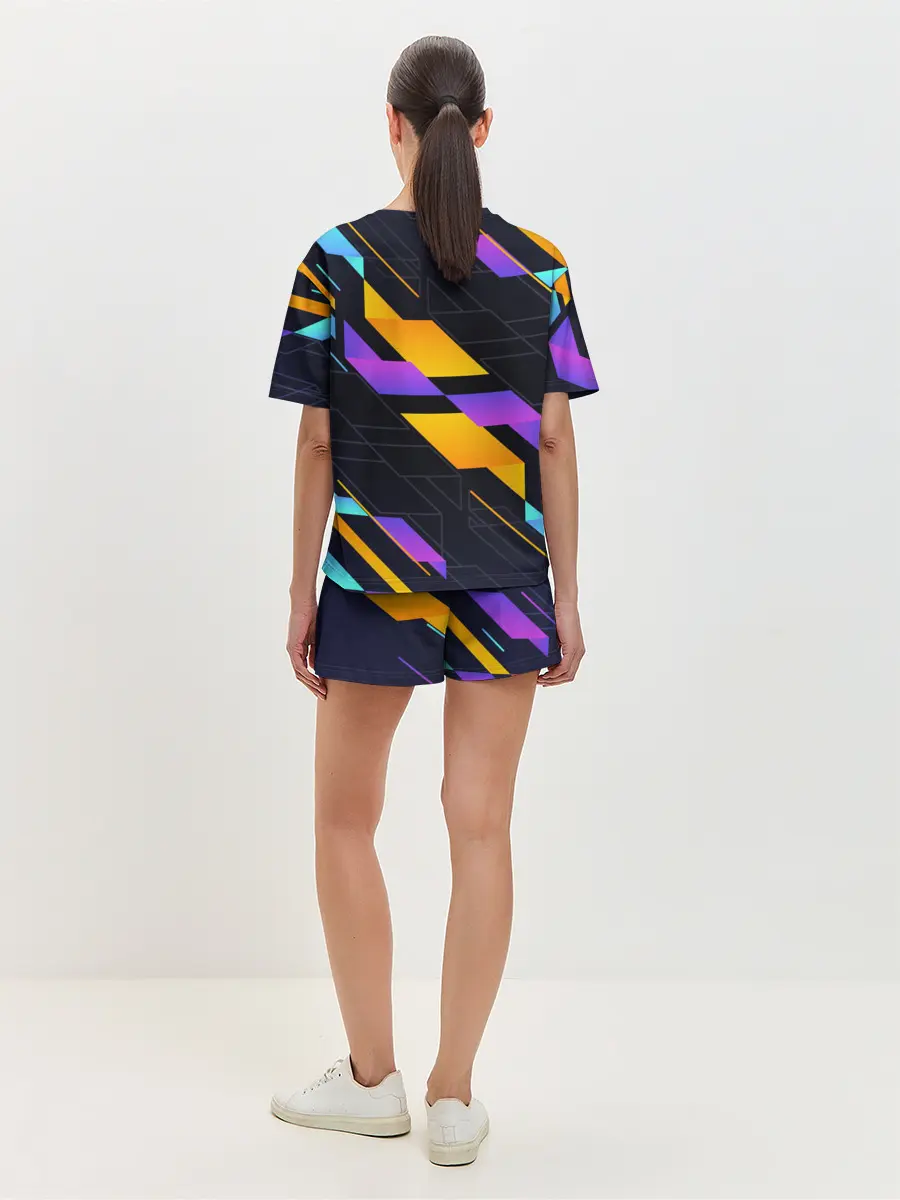 Женская пижама с шортами / Modern Geometry