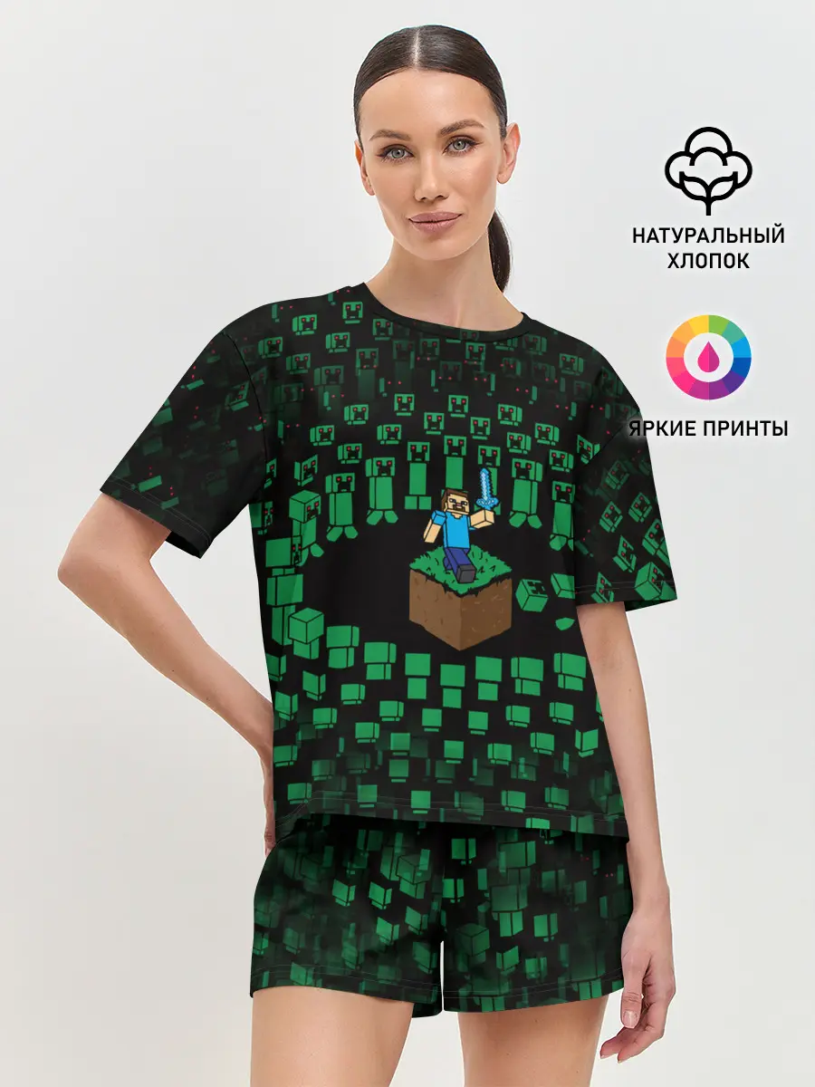 Женская пижама с шортами / MINECRAFT