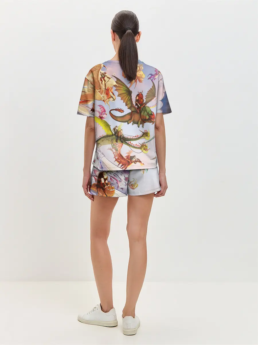 Женская пижама с шортами / Как приручить дракона