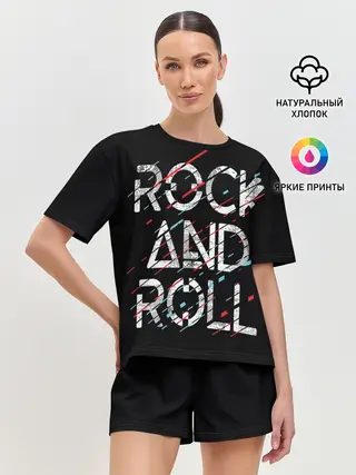 Женская пижама с шортами / Rock And Roll