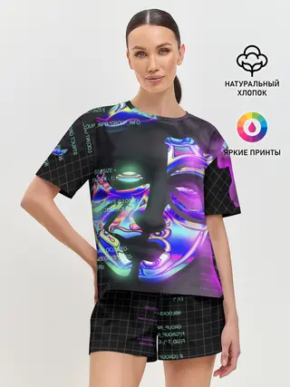 Женская пижама с шортами / Chrome Effect