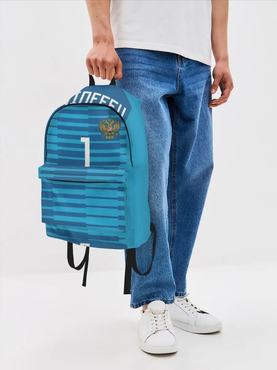 Рюкзак джинсовый / Акинфеев ЧМ 2018 #2