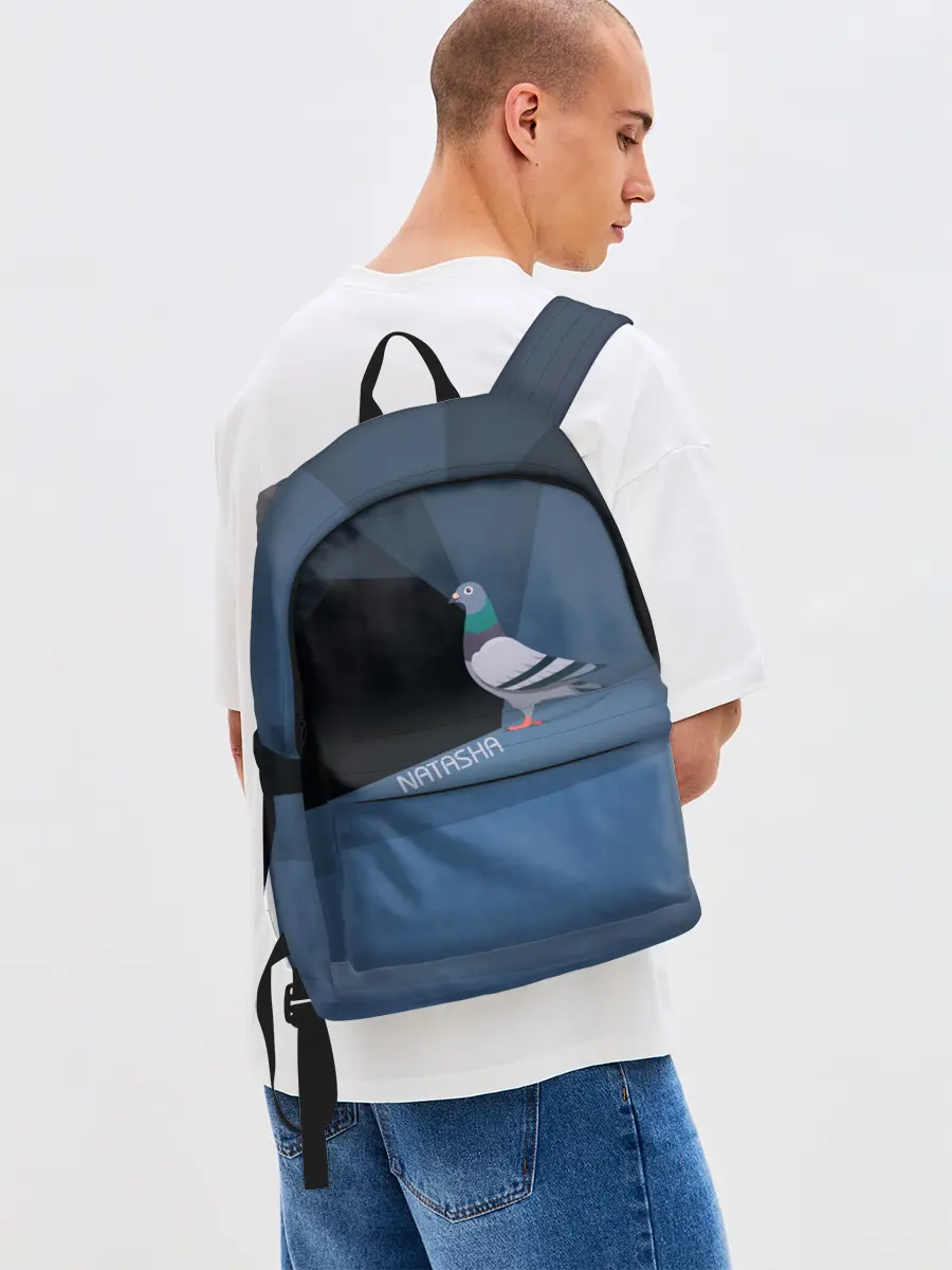 Рюкзак джинсовый / Голубь Наташа