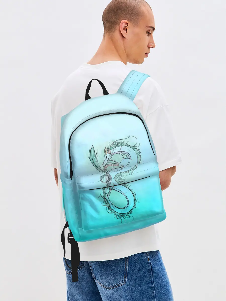 Рюкзак джинсовый / Дракон-Бог Хаку