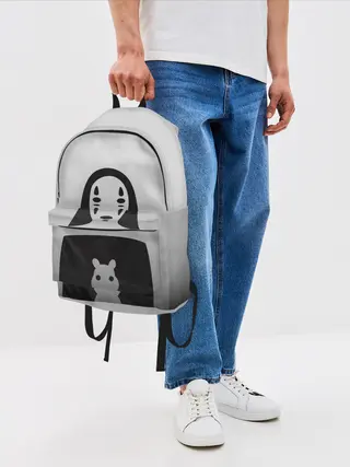 Рюкзак джинсовый / Каонаси и хомячок