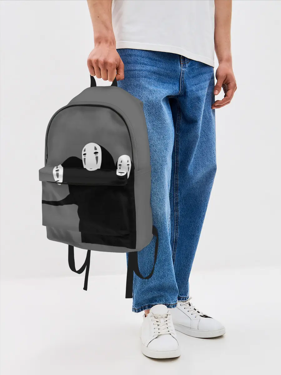 Рюкзак джинсовый / Трехголовый бог Каонаси
