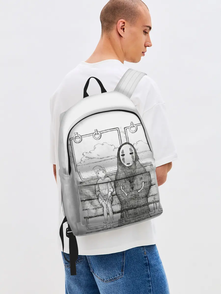 Рюкзак джинсовый / Тихиро и Каонаси