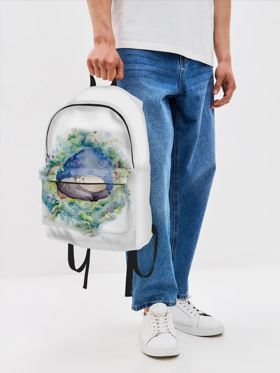 Рюкзак джинсовый / Тоторо спит