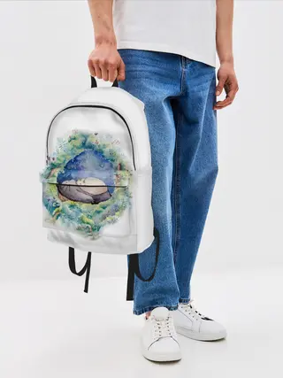 Рюкзак джинсовый / Тоторо спит