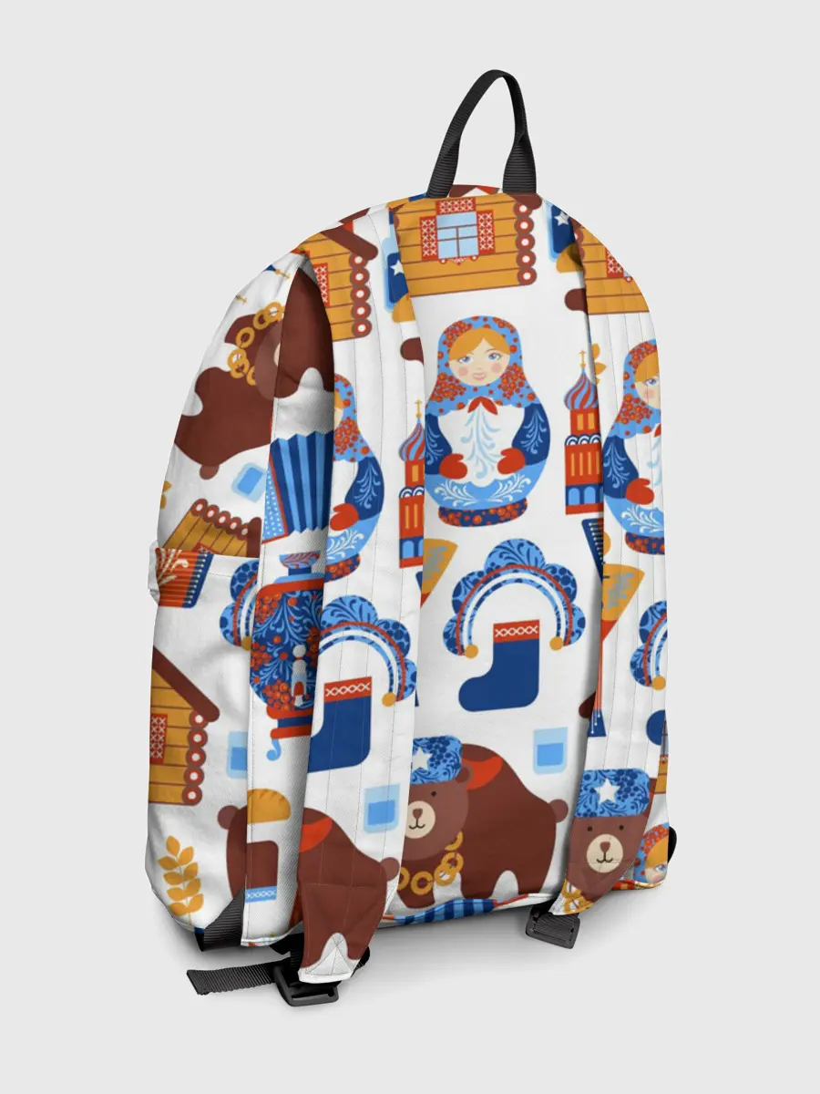 Рюкзак джинсовый / Традиционный поп арт