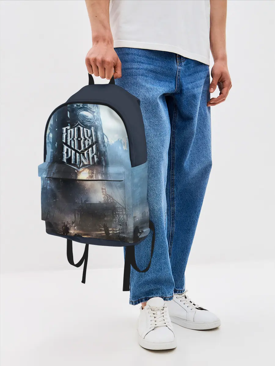 Рюкзак джинсовый / Frost punk