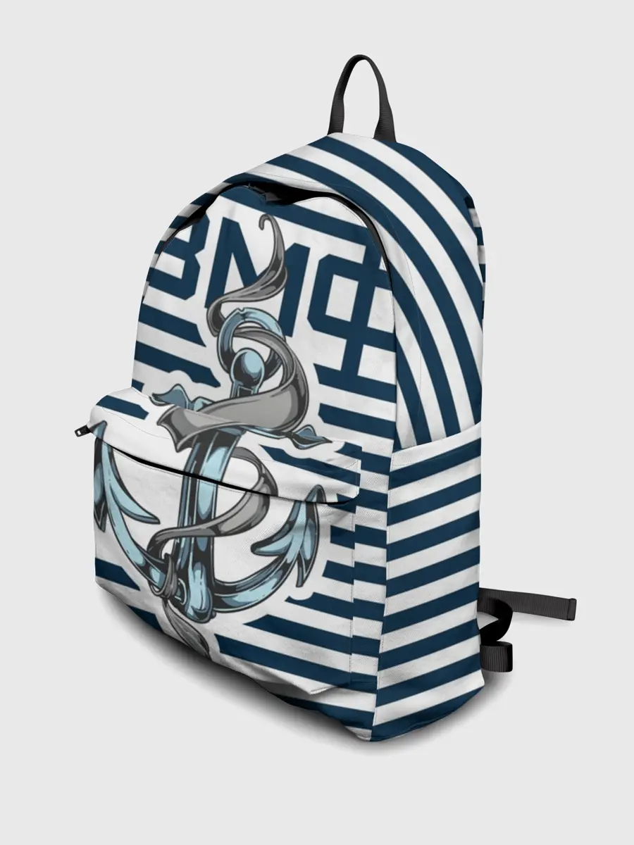 Рюкзак джинсовый / Якорь ВМФ
