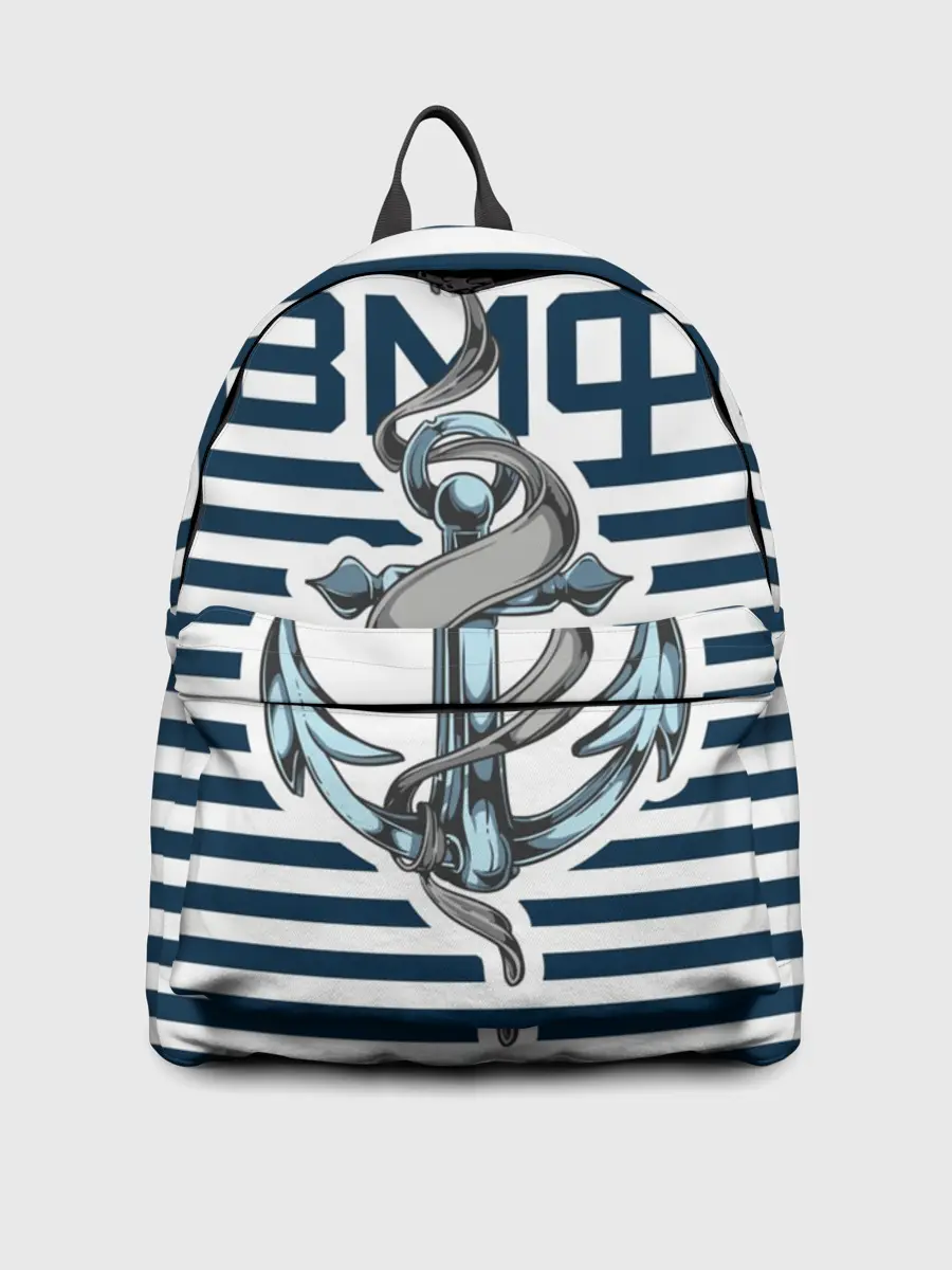 Рюкзак джинсовый / Якорь ВМФ