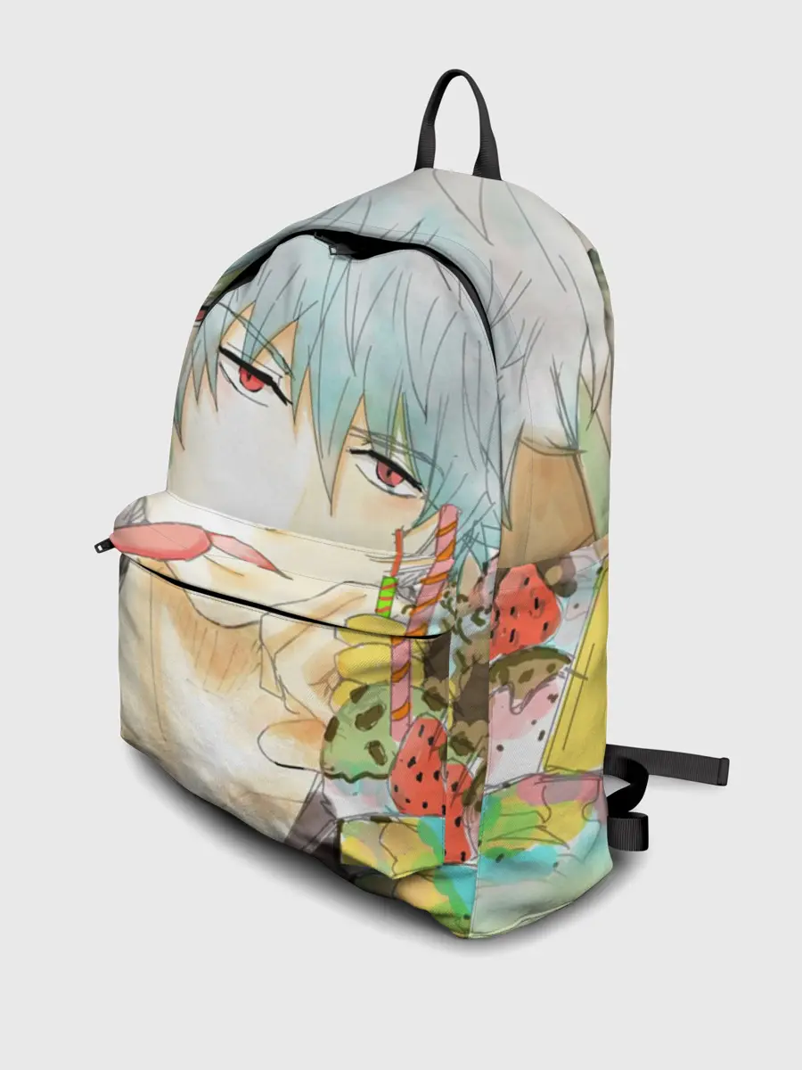 Рюкзак джинсовый / манга Серебряная душа