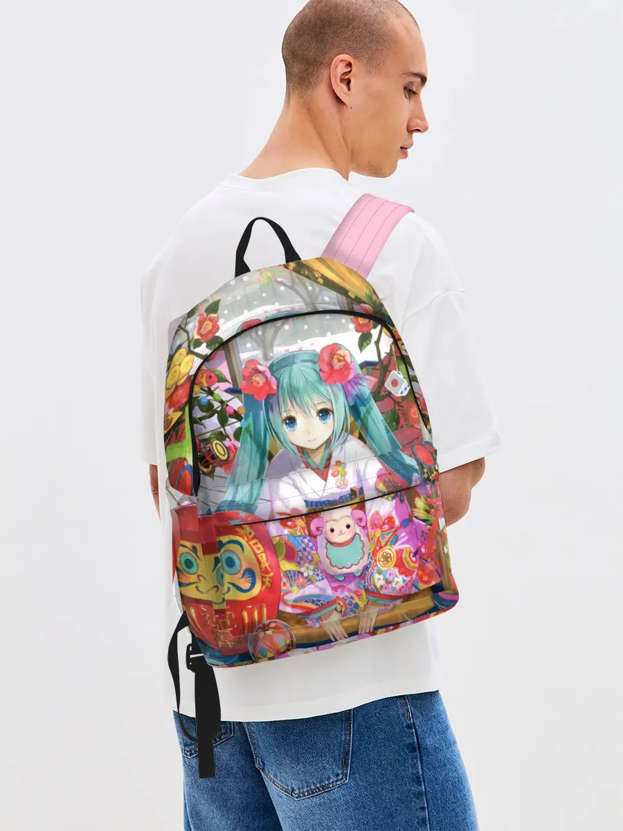 Рюкзак джинсовый / Окно Mika Hatsune