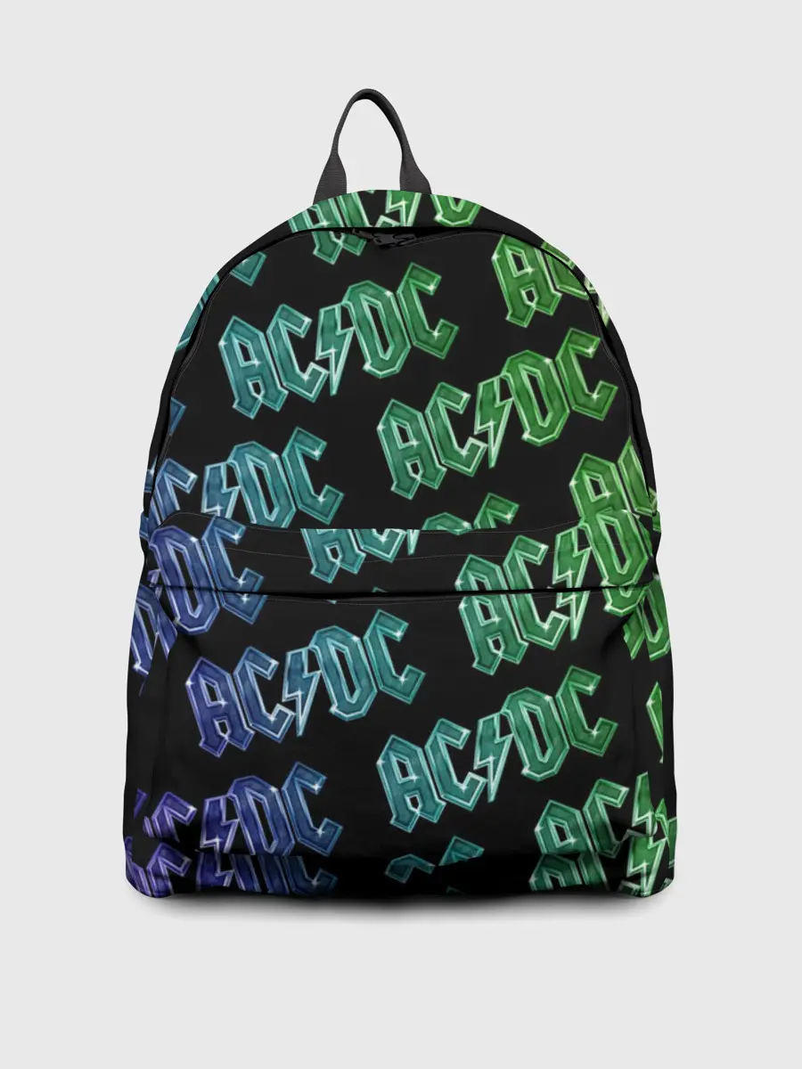 Рюкзак джинсовый / AC DC. Паттерн Градиент