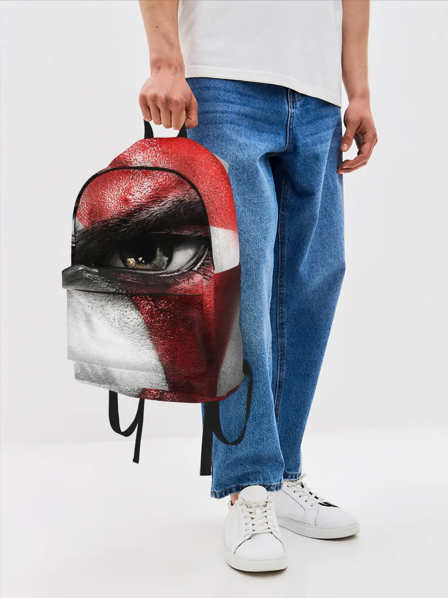 Рюкзак джинсовый / Взгляд Кратоса