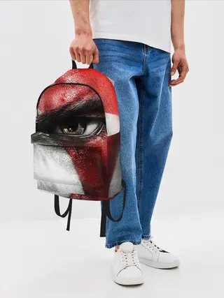Рюкзак джинсовый / Взгляд Кратоса