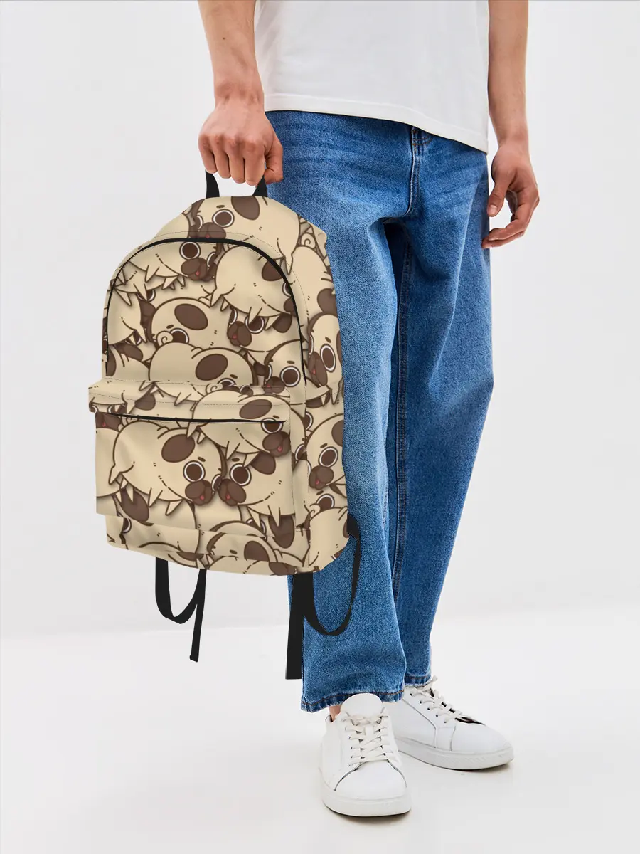 Рюкзак джинсовый / мопс