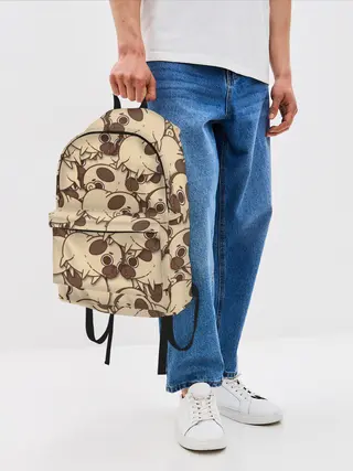 Рюкзак джинсовый / мопс