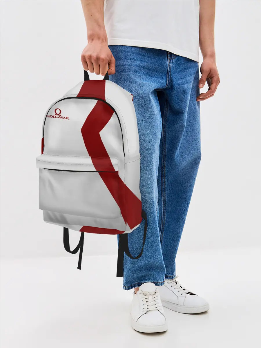 Рюкзак джинсовый / GOD of WAR Татуировки Кратоса