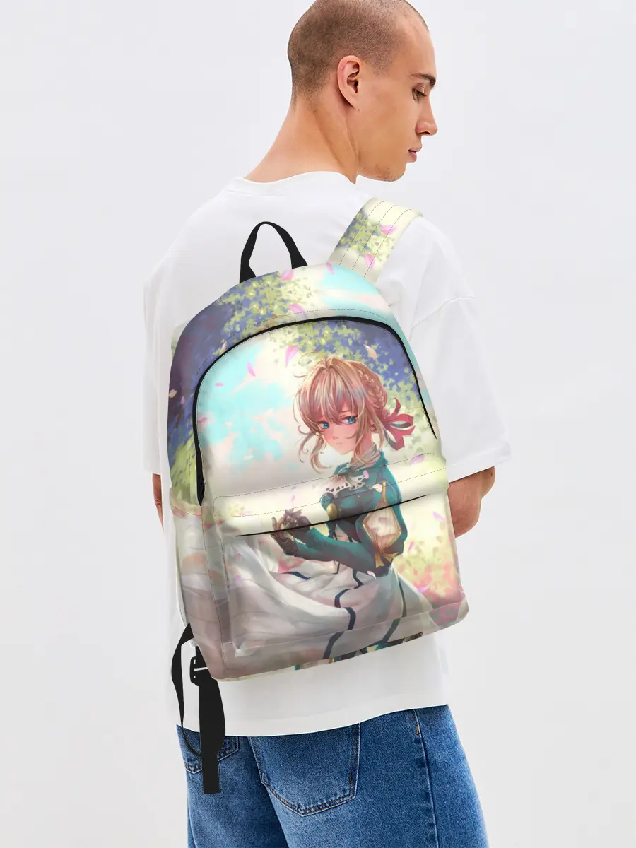 Рюкзак джинсовый / Violet Evergarden_8