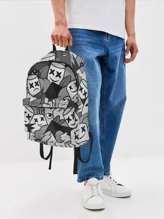 Рюкзак джинсовый / Marshmello