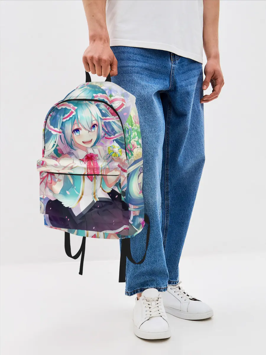 Рюкзак джинсовый / Благородная Хатсуне Мику