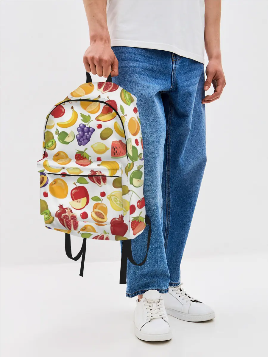 Рюкзак джинсовый / Фрукты