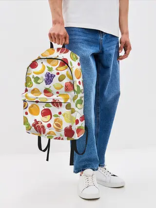 Рюкзак джинсовый / Фрукты