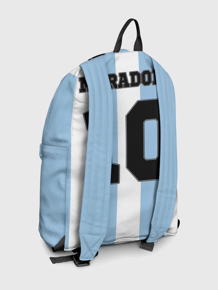 Рюкзак джинсовый / Марадона Аргентина ретро