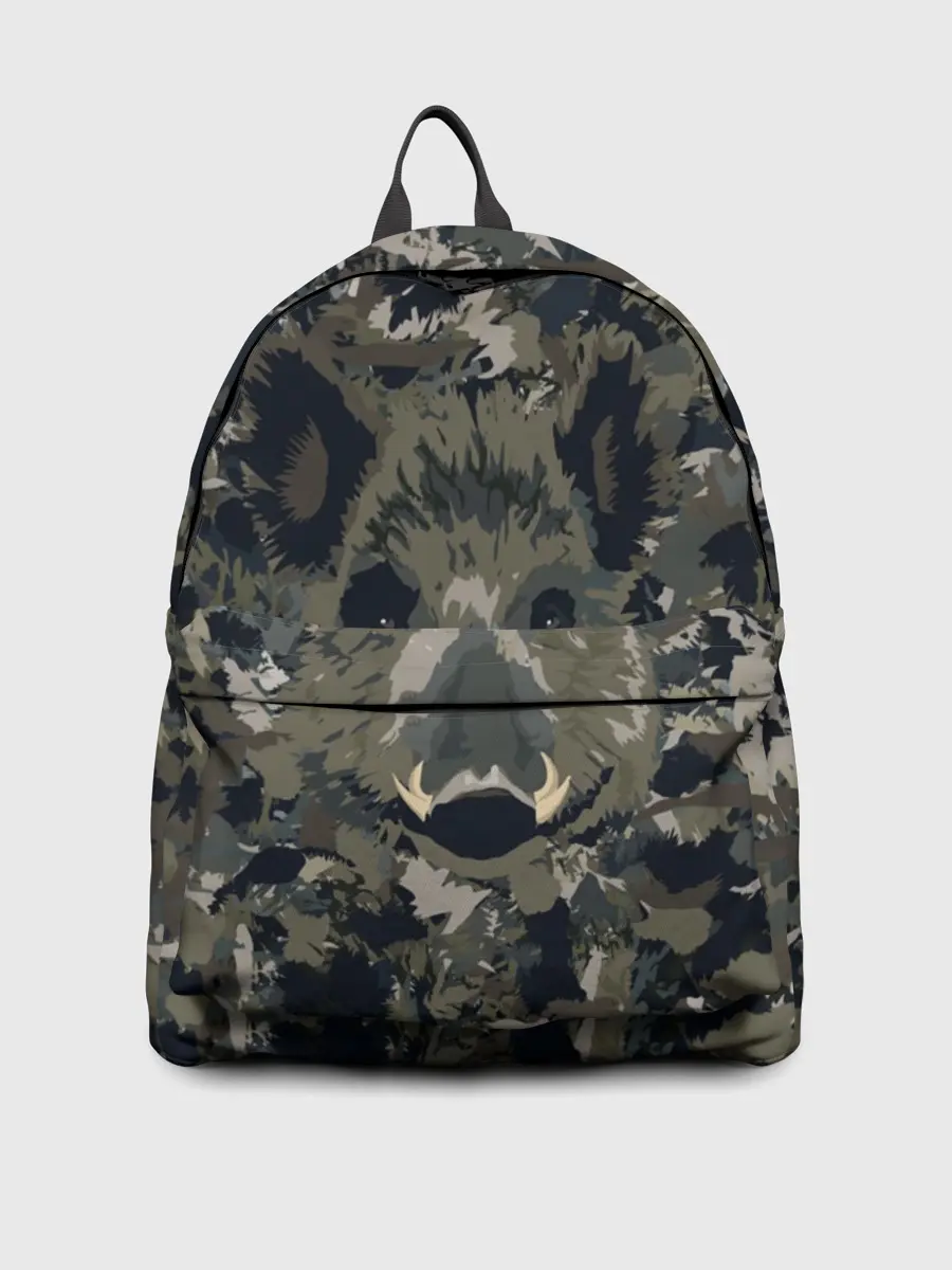 Рюкзак джинсовый / Камуфляж с кабаном