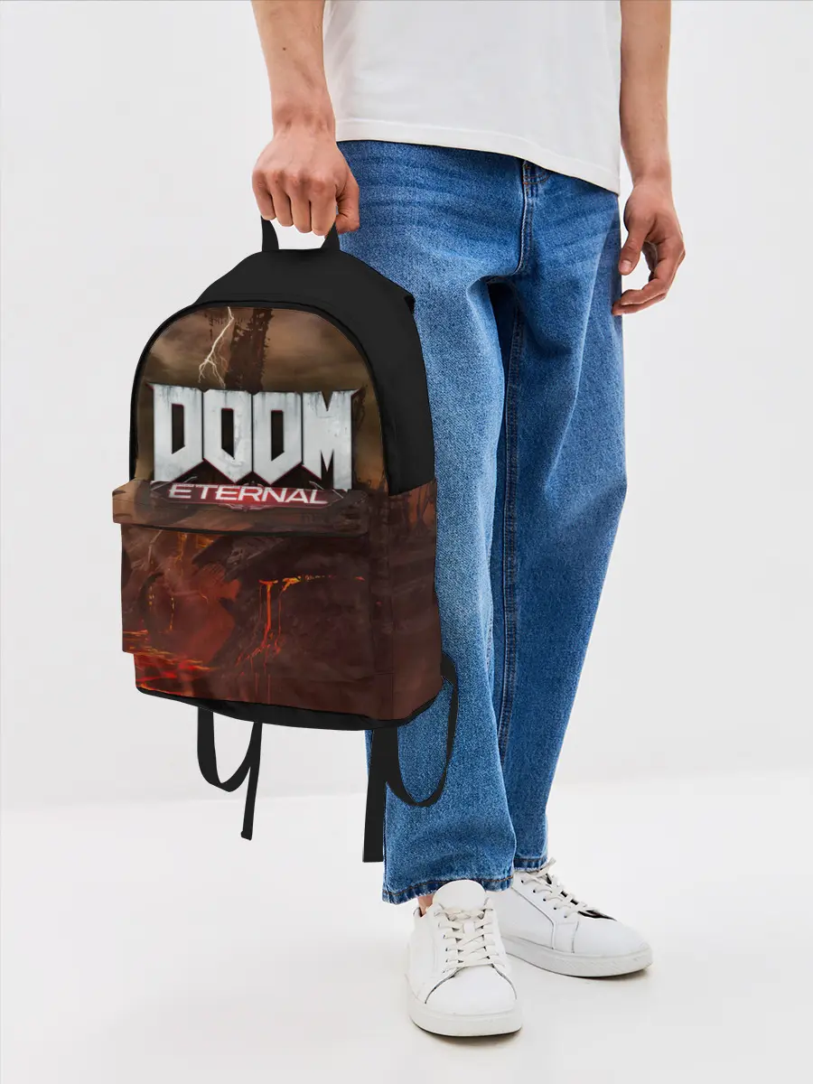Рюкзак джинсовый / DOOM Eternal