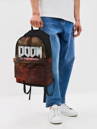 Рюкзак джинсовый / DOOM Eternal