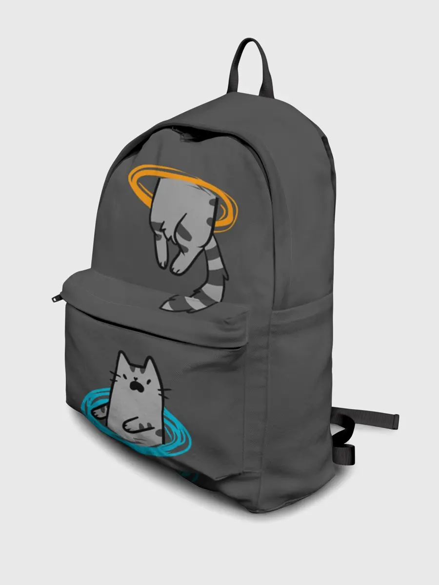 Рюкзак джинсовый / Кот в Портале