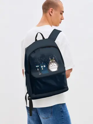 Рюкзак джинсовый / Тоторо и Тардис