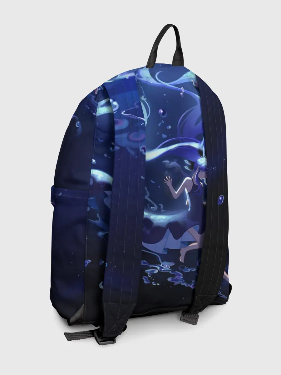 Рюкзак джинсовый / Вокалоид Мику Аква