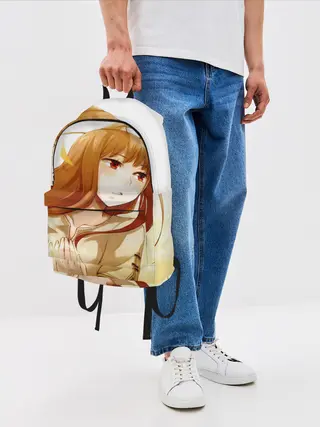 Рюкзак джинсовый / Волчица и пряности Холо