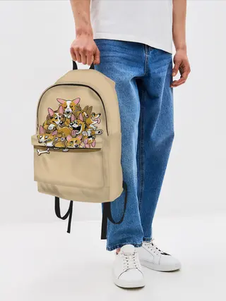 Рюкзак джинсовый / Корги