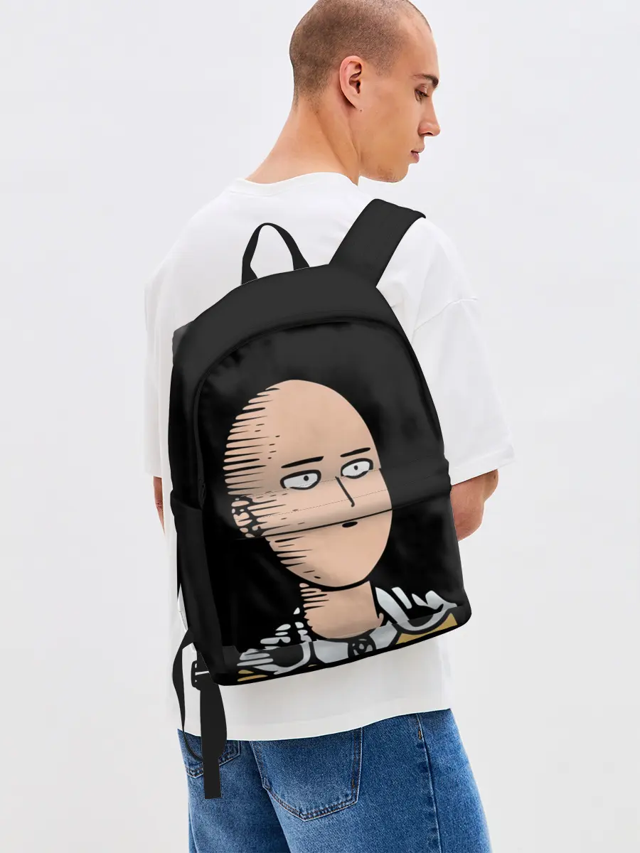 Рюкзак джинсовый / One-Punch Man Ванпачмен