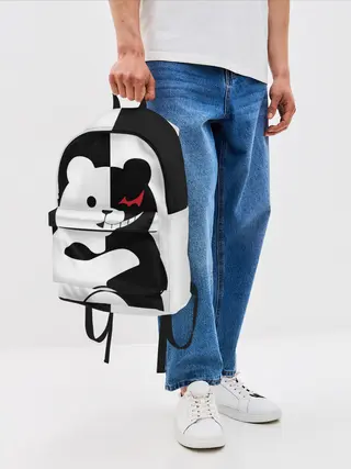 Рюкзак джинсовый / MONOKUMA / МОНОКУМА
