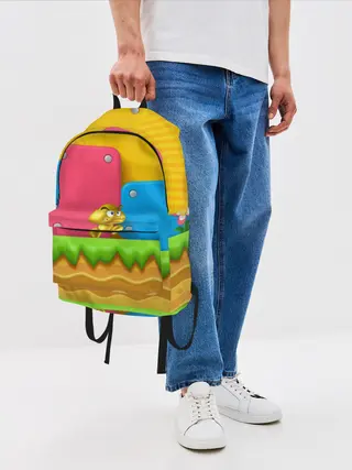 Рюкзак джинсовый / Супер Марио