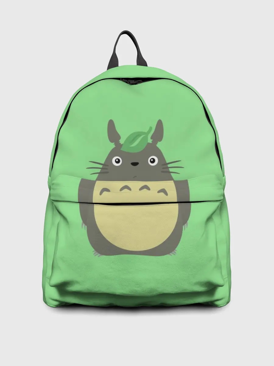 Рюкзак джинсовый / Тоторо под листочком