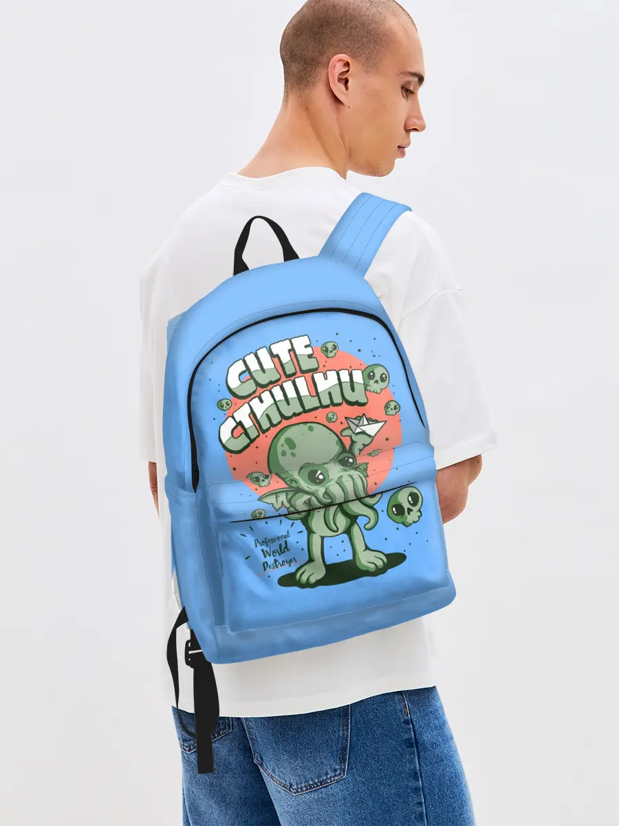 Рюкзак джинсовый / Ктулху